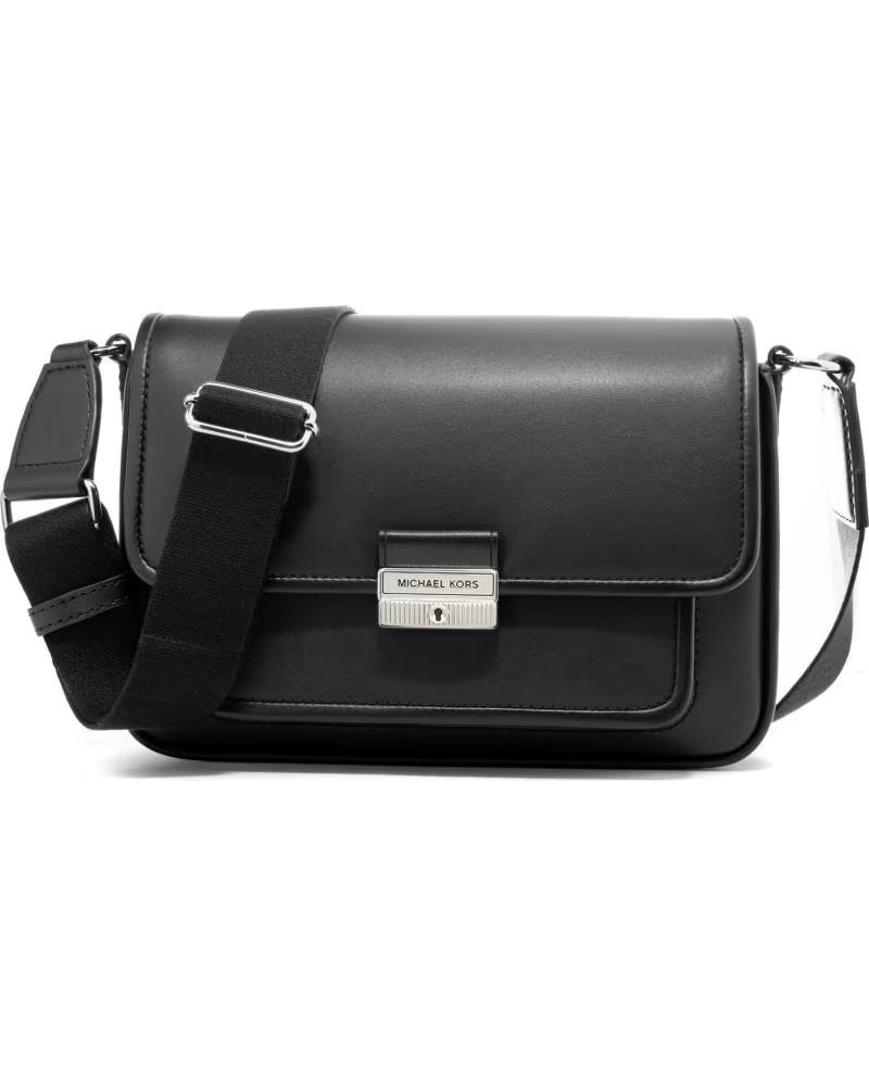 MICHAEL KORS BOLSA TIRACOLO JET SET CHARM BRADSHAW 35R5S2BM8L EM COURO PRETO NEGRO