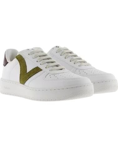 VICTORIA VICTORIA MADRID SCARPE SPORTIVE DONNA PELLE OLIVA OLIVA