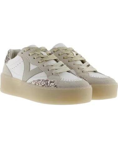 VICTORIA SCARPE DA GINNASTICA VICTORIA TURIN GLITTER DA DONNA PLATINO