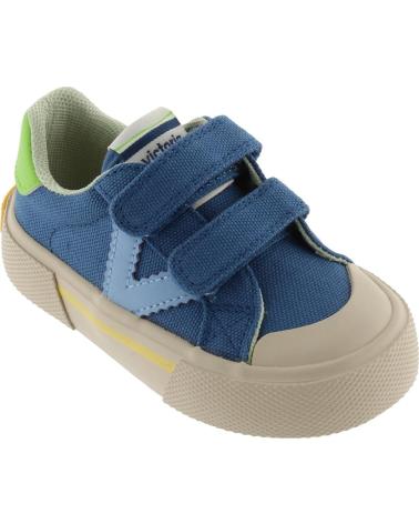 VICTORIA ZAPATILLAS VICTORIA DEPORTIVAS DE LONA CON DOBLE VELCRO PARA NIÑOS JEANS