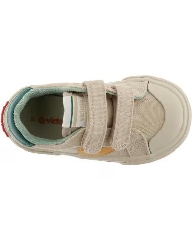 VICTORIA VICTORIA TRIBU MINIMALISTISCHE LEINWAND-SNEAKER FÜR KINDER BEIGE BEIGE