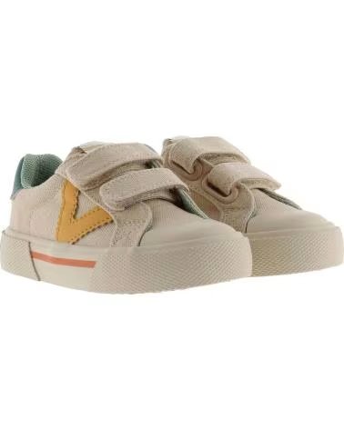 VICTORIA VICTORIA TRIBU MINIMALISTISCHE LEINWAND-SNEAKER FÜR KINDER BEIGE BEIGE