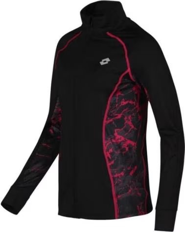 LOTTO SUDADERA M NEGRA ROSA RUN FIT