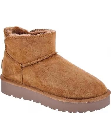 XTI AUSTRALISCHER STIEFEL CAMEL MIT KUNSTPELZ MARRóN