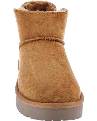 XTI AUSTRALISCHER STIEFEL CAMEL MIT KUNSTPELZ MARRóN