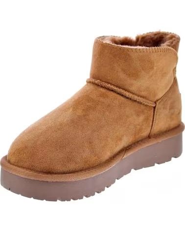 XTI AUSTRALISCHER STIEFEL CAMEL MIT KUNSTPELZ MARRóN