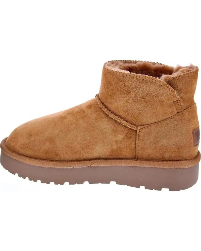 XTI AUSTRALISCHER STIEFEL CAMEL MIT KUNSTPELZ MARRóN