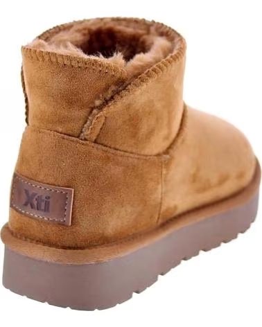 XTI AUSTRALISCHER STIEFEL CAMEL MIT KUNSTPELZ MARRóN