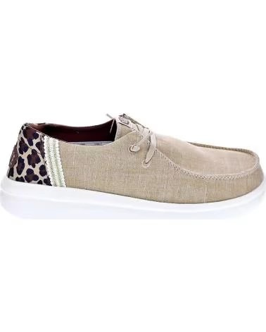 MOCASINES HEY DUDE WENDY RISE LONA ANIMAL PRINT TAN 681021