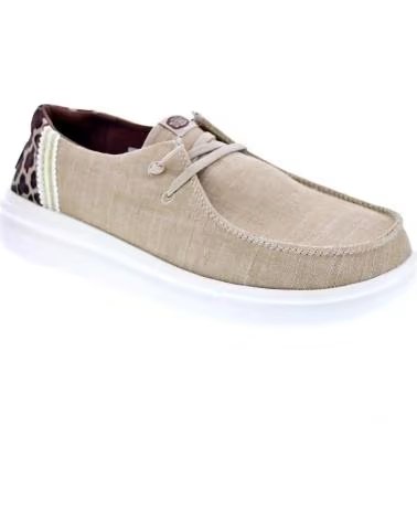 MOCASINES HEY DUDE WENDY RISE LONA ANIMAL PRINT TAN 681021