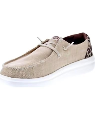 MOCASINES HEY DUDE WENDY RISE LONA ANIMAL PRINT TAN 681021