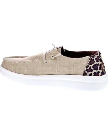 MOCASINES HEY DUDE WENDY RISE LONA ANIMAL PRINT TAN 681021