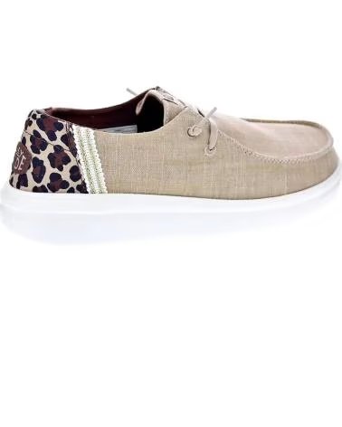 MOCASINES HEY DUDE WENDY RISE LONA ANIMAL PRINT TAN 681021