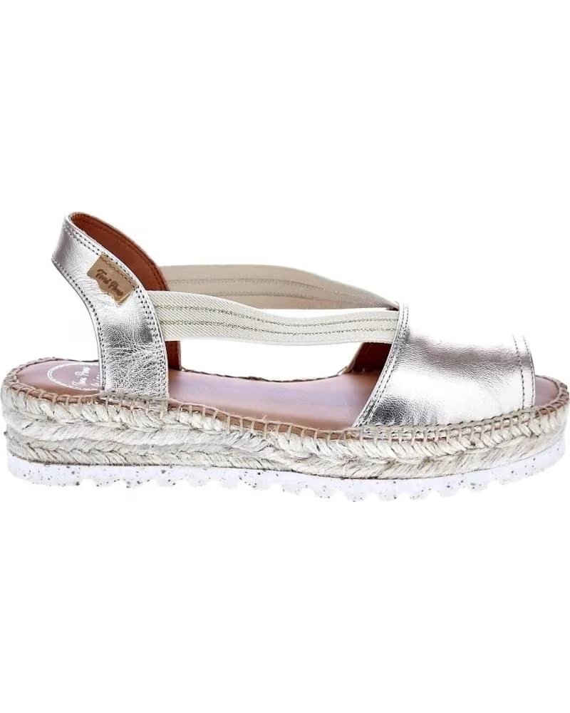 TONI PONS ALPARGATA 080-ESTEL-SW EN PLATEADO PARA MUJER PLATI