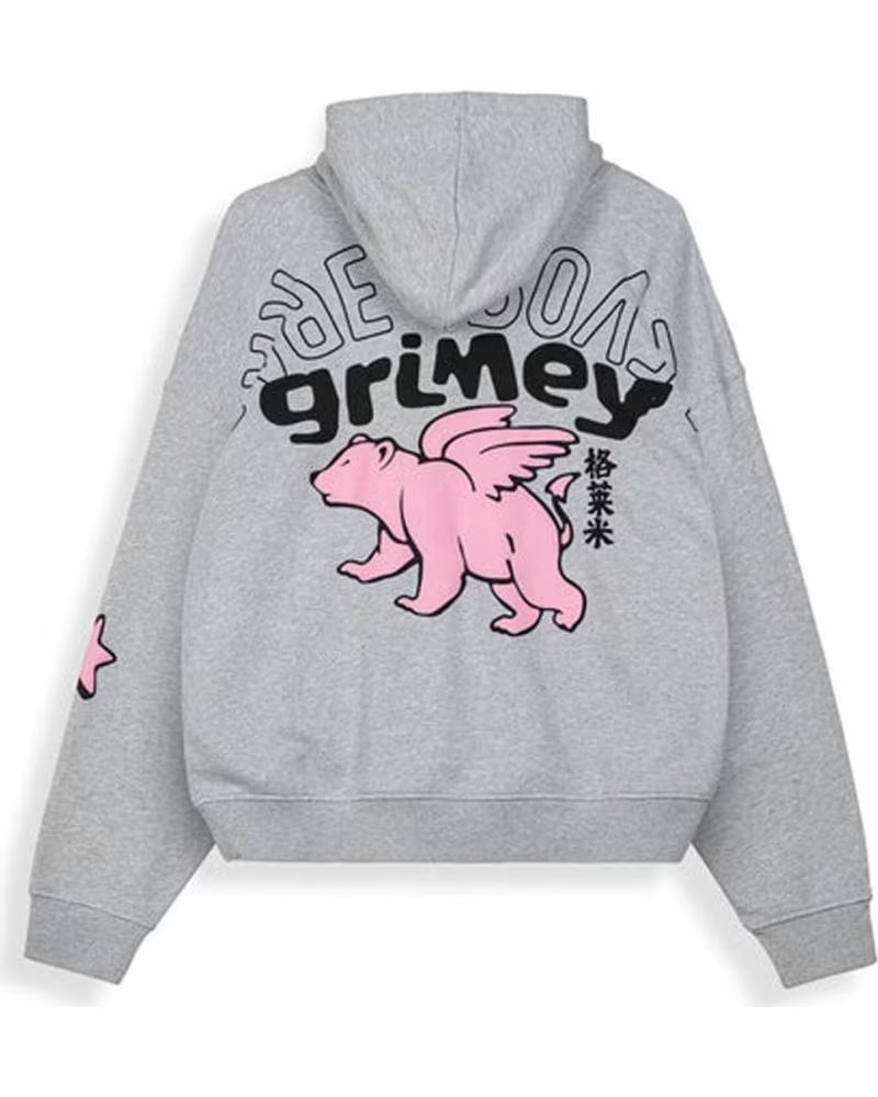 GRIMEY SUDADERA CON CAPUCHA GCH659-SPG EN PARA HOMBRE SPORT GREY