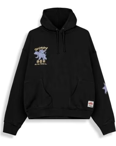 GRIMEY SUDADERA CON CAPUCHA GCH659-BLK EN NEGRO PARA UNISEX BLACK