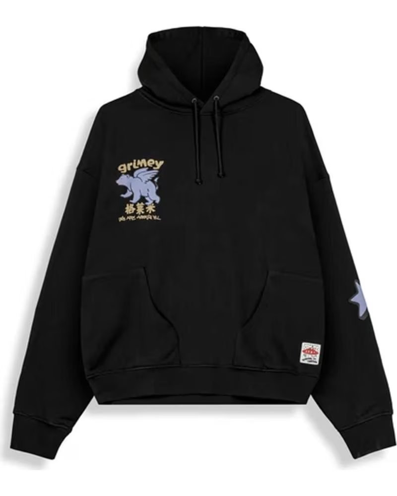 GRIMEY SUDADERA CON CAPUCHA GCH659-BLK EN NEGRO PARA UNISEX BLACK