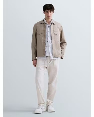 REPLAY REPLAY HERREN-TWILL-JACKE M8526 BEIG CLARO