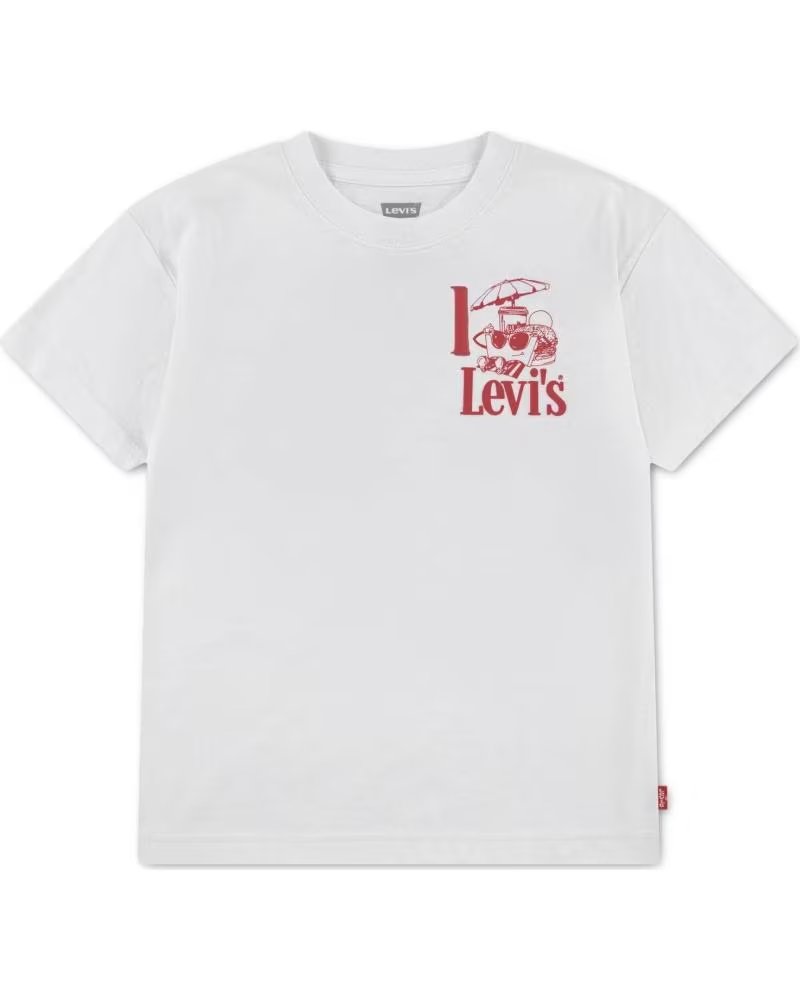 LEVIS CAMISETA DE MANGA CORTA BURGER MEAL TEE EN PARA UNISEX BLANCO