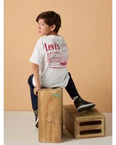 LEVIS CAMISETA DE MANGA CORTA BURGER MEAL TEE EN PARA UNISEX BLANCO