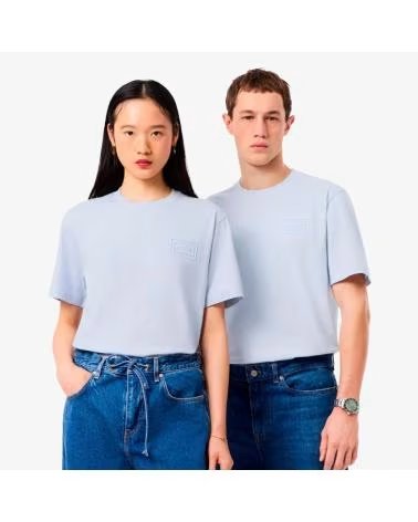LACOSTE TH0753 KURZARM-T-SHIRT UNISEX BLAU PHOENIX