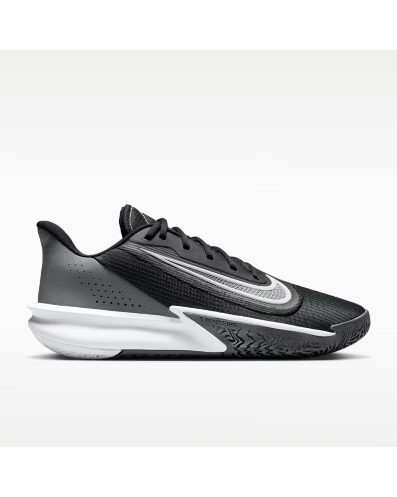 NIKE ZAPATILLAS PRECISION 7 GRIS FN4322-005 BASKET BALONCES NEGRO