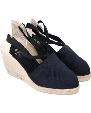 SEVILLAS VALENCIANA DE YUTE CINTA 3030-7N NEGRO