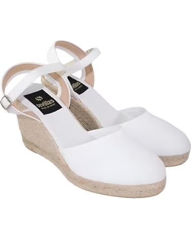 SEVILLAS VALENCIANA DE YUTE HEBILLA 3333 BLANCO