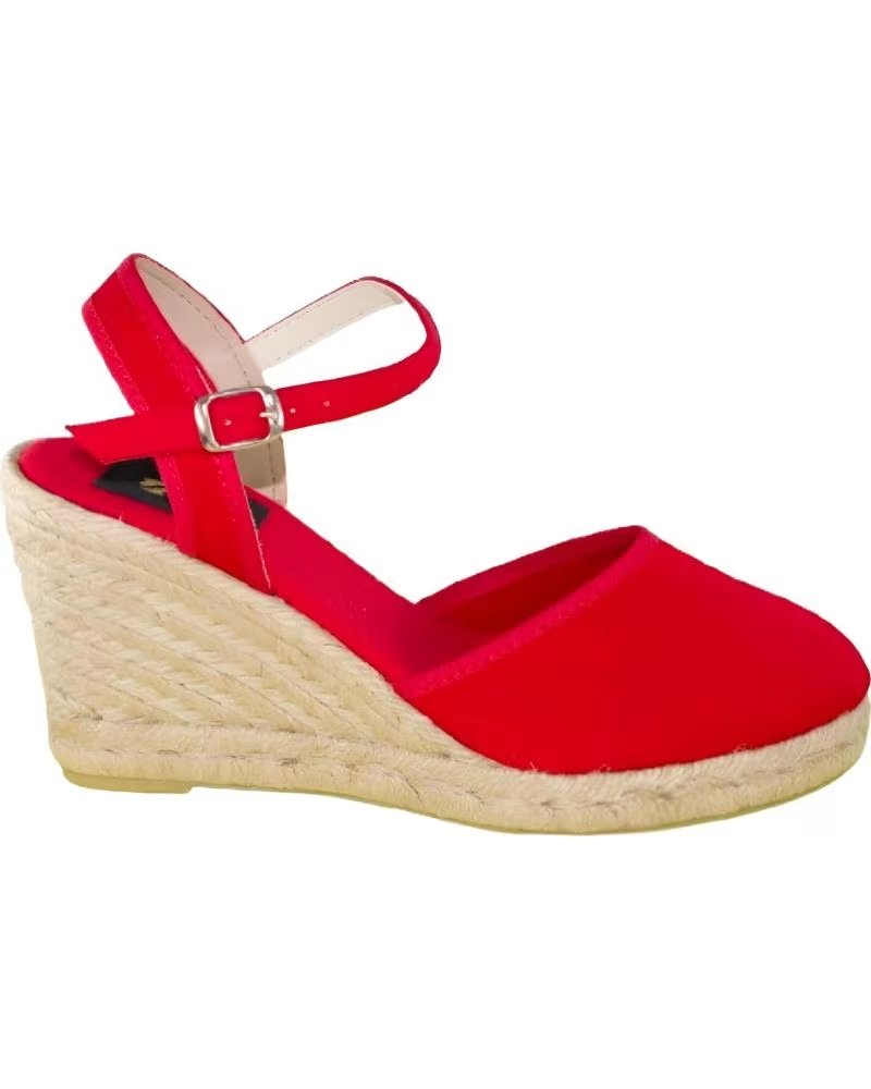 SEVILLAS VALENCIANA DE YUTE HEBILLA 3333 ROJO