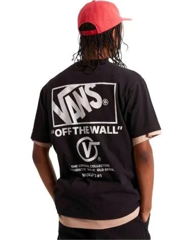 VANS OFF THE WALL CAMISETA DE MANGA CORTA VANS VN000PEWY281 EN NEGRO PARA HOMBRE BLACK