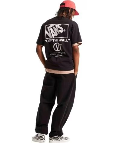 VANS OFF THE WALL CAMISETA DE MANGA CORTA VANS VN000PEWY281 EN NEGRO PARA HOMBRE BLACK