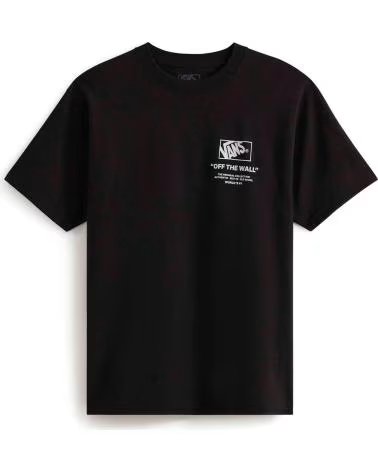VANS OFF THE WALL CAMISETA DE MANGA CORTA VANS VN000PEWY281 EN NEGRO PARA HOMBRE BLACK