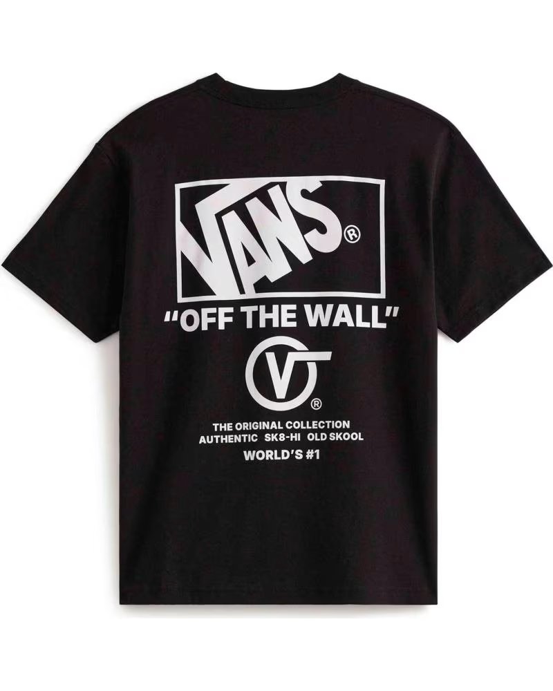 VANS OFF THE WALL CAMISETA DE MANGA CORTA VANS VN000PEWY281 EN NEGRO PARA HOMBRE BLACK