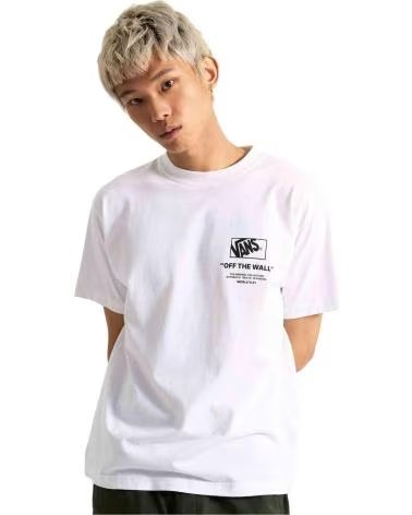 VANS OFF THE WALL CAMISETA DE MANGA CORTA VANS VN000PEWWHT1 EN PARA HOM BLANCO
