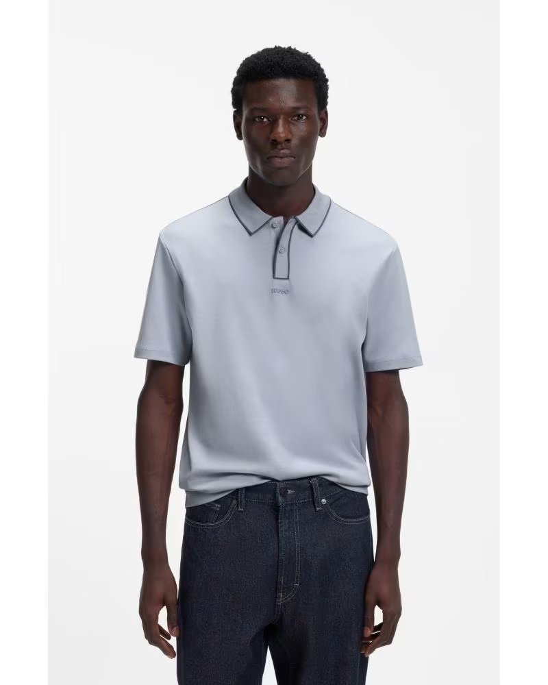 HUGO BOSS POLO DA UOMO HUGO BOSS, AZZURRO AZUL