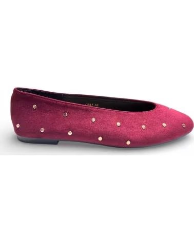 TIMBOS SAPATILHAS RASAS FEMININAS TIMBOS VINHO COM DETALHES ROJO