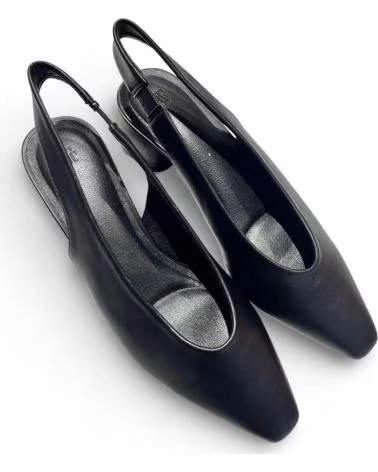TIMBOS SAPATOS SOCIAIS TIMBOS FEMININOS SLINGBACK COM SALTO BLOCO NEGRO