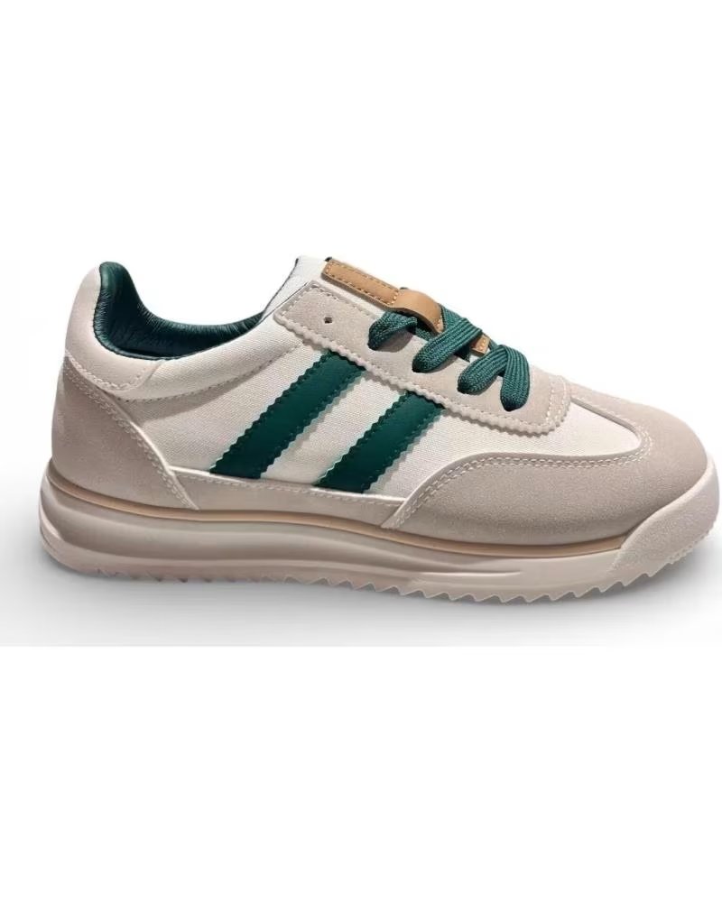 TIMBOS TÊNIS FEMININO BEGE E VERDE BEIGE