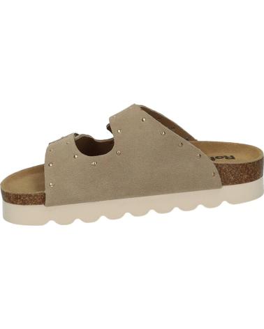 REFRESH SANDALIAS CON CUÑA Y DOBLE HEBILLA BEIGE