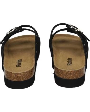 REFRESH SANDÁLIAS REFRESH COM TACHAS E FIVELA DUPLA NEGRO