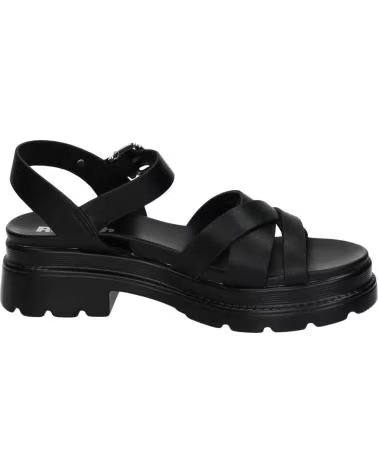 REFRESH Sandalias De Plataforma 175158Negro en negro para mujer NEGRO