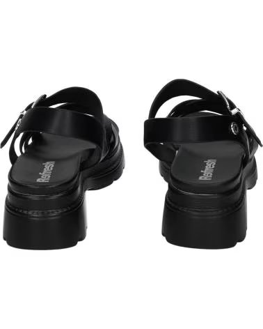REFRESH Sandalias De Plataforma 175158Negro en negro para mujer NEGRO