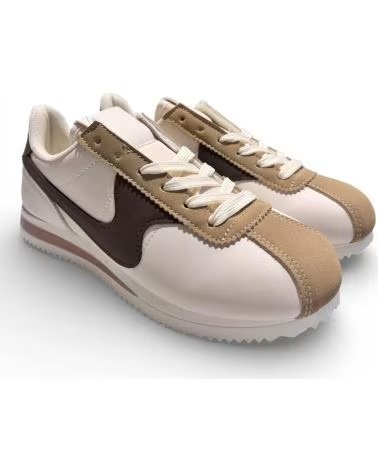 TIMBOS TÊNIS NIKE CORTEZ FEMININO, BEGE E MARROM BEIGE