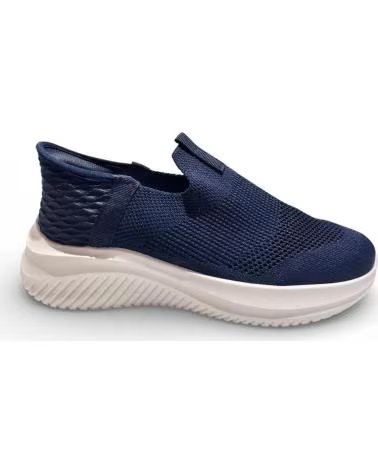 TIMBOS WOMEN´S NAVY ELASTIC TEXTILE SPORT SNEAKERS AZUL