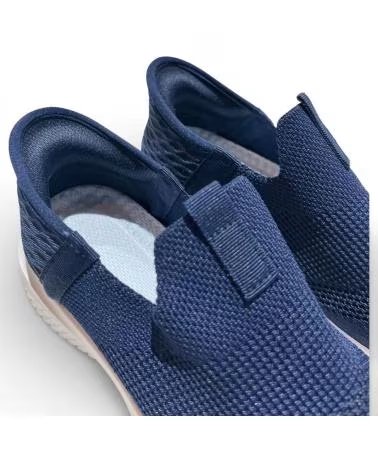 TIMBOS WOMEN´S NAVY ELASTIC TEXTILE SPORT SNEAKERS AZUL