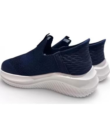 TIMBOS WOMEN´S NAVY ELASTIC TEXTILE SPORT SNEAKERS AZUL