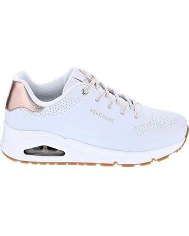 SKECHERS UNO SHIMMER AWAY DAMEN-SNEAKER BLANCO
