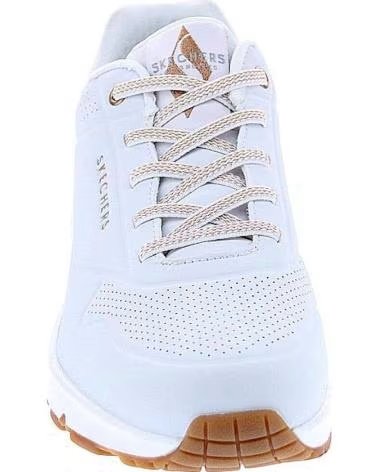 SKECHERS UNO SHIMMER AWAY DAMEN-SNEAKER BLANCO