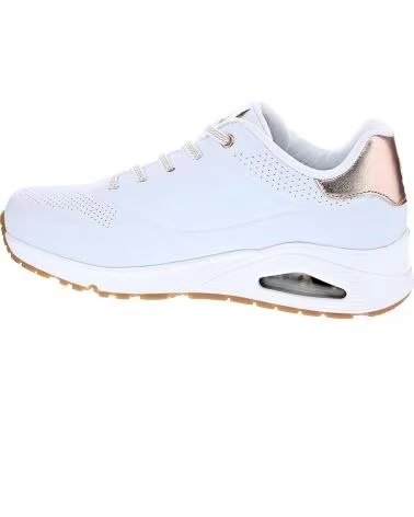 SKECHERS UNO SHIMMER AWAY DAMEN-SNEAKER BLANCO