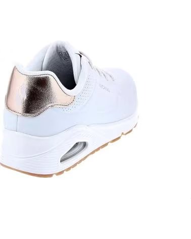 SKECHERS UNO SHIMMER AWAY DAMEN-SNEAKER BLANCO